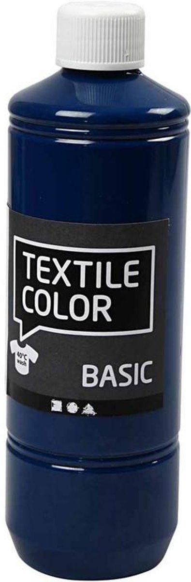 Textile Color Basic, turquoiseblauw, 500ml [HOB-34168]